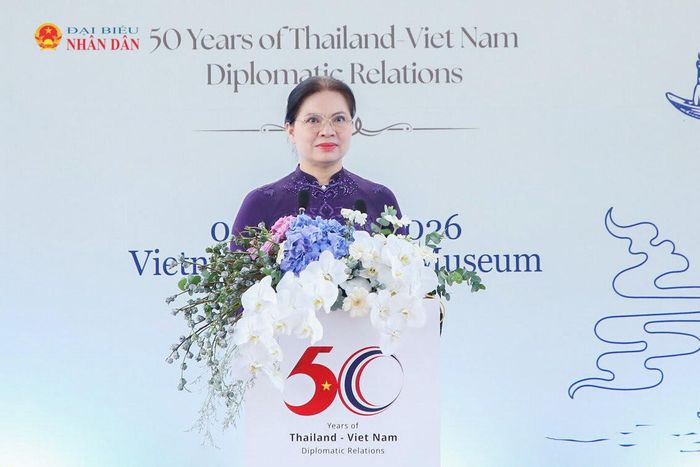 Phó Chủ tịch, Tổng Thư ký Ủy ban Trung ương MTTQ Việt Nam Hà Thị Nga phát biểu. Ảnh: Đắc Trường
