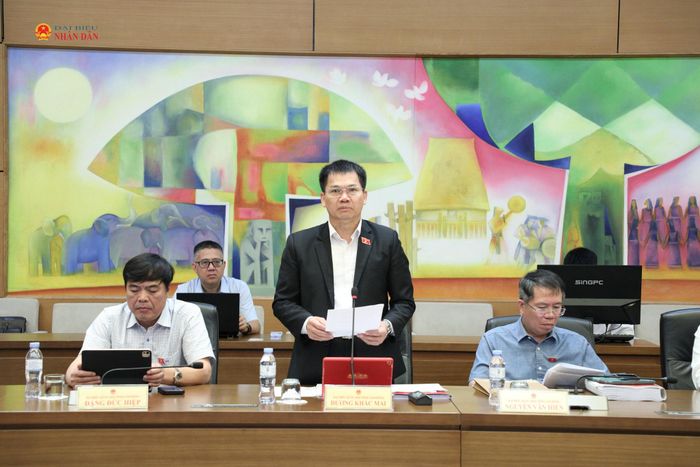 Đại biểu Dương Khắc Mai (Lâm Đồng) phát biểu