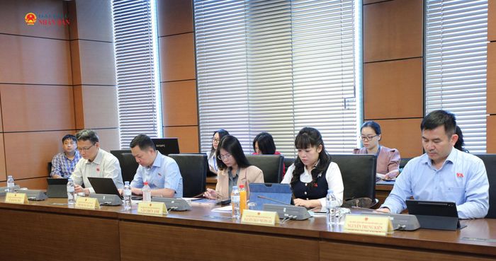 Các ĐBQH tham gia thảo luận tại tổ