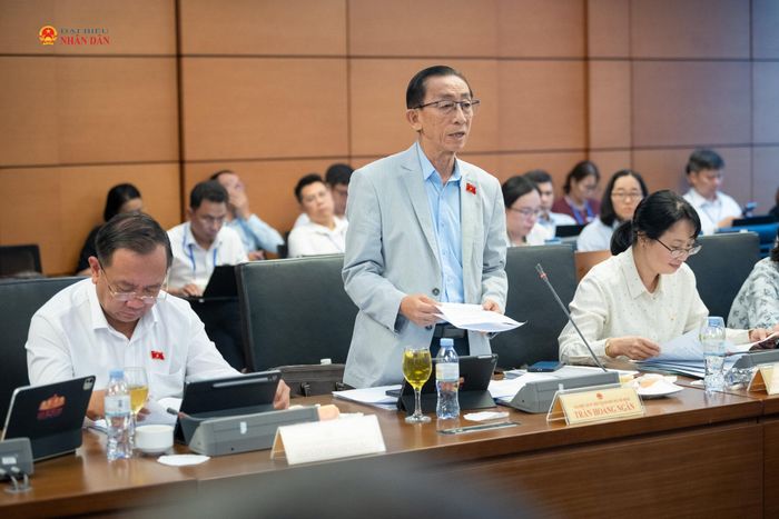 ĐBQH Trần Hoàng Ngân (TP. Hồ Chí Minh) cho rằng, thành lập thành phố Bắc Ninh, thành phố Quảng Ninh là tất yếu. Ảnh: Phạm Thắng