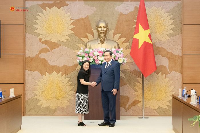 Chủ tịch Quốc hội Trần Thanh Mẫn tiếp Đại sứ Hoa Kỳ tại Việt Nam Jennifer Wicks