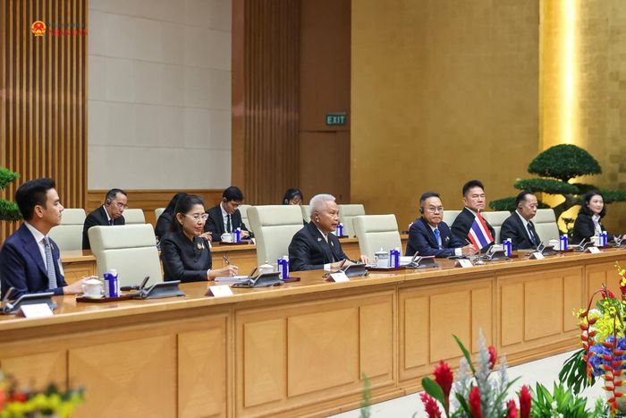 Chủ tịch Quốc hội Thái Lan Sophon Zaram và Đoàn đại biểu Quốc hội Thái Lan tại cuộc hội kiến