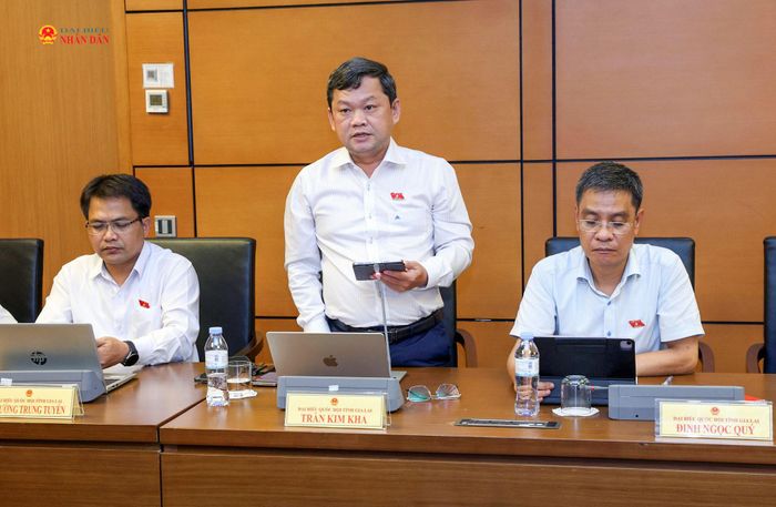 ĐBQH Trần Kim Kha (Gia Lai) phát biểu