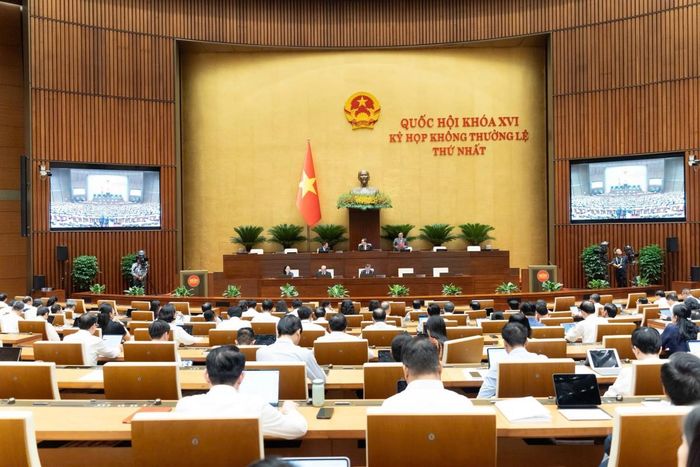 Kỳ họp không thường lệ thứ nhất, Quốc hội khóa XVI. Ảnh: Media Quốc hội