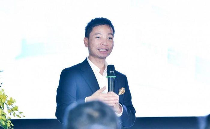 TS. Lê Viết Quốc phát biểu tại một sự kiện ở Đại học Bách khoa Hà Nội hồi tháng 3/2025. Ảnh: Đại học Bách khoa Hà Nội.