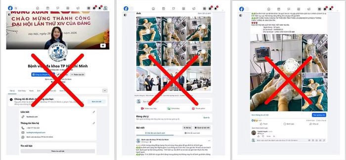 Fanpage Facebook “Bệnh viện đa khoa TP Hồ Chí Minh” đăng tải các bài viết có hình ảnh các cháu bé bị bỏng kèm nội dung kêu gọi mọi người chuyển tiền từ thiện.