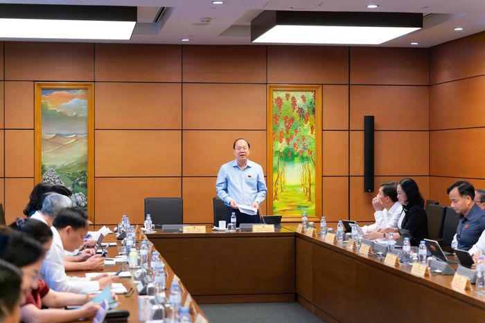 Các đại biểu thảo luận tại Tổ.