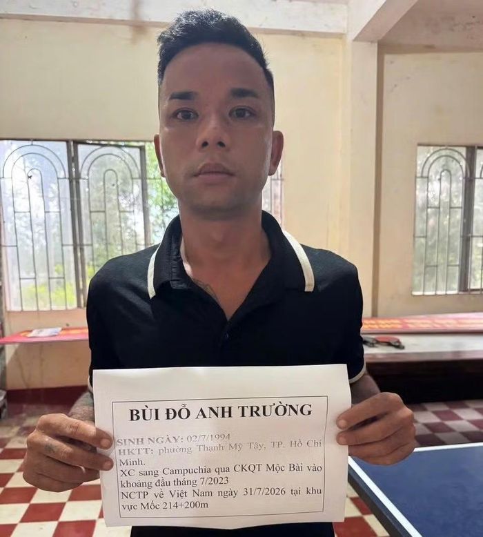 Một đối tượng xuất nhập cảnh trái phép bị bắt giữ.