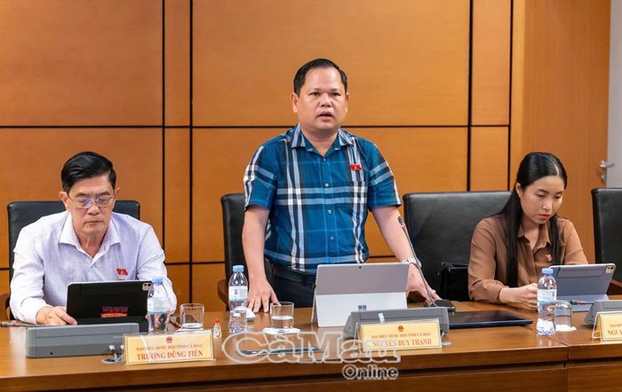  Đại biểu Nguyễn Duy Thanh phát biểu góp ý dự thảo Luật Kiến trúc.