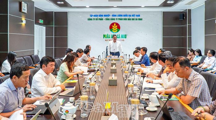 Phó Chủ tịch Thường trực UBND tỉnh Lâm Văn Bi làm việc với các đơn vị thuộc Cụm công nghiệp Khí - Điện - Đạm Cà Mau.