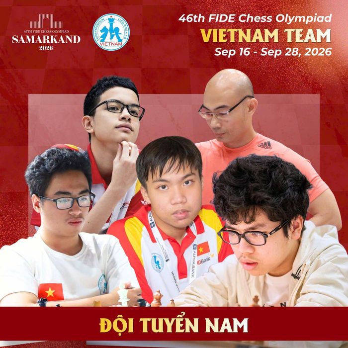 Đội tuyển cờ vua Việt Nam hướng đến Olympiad 2026 với lực lượng mạnh nhất