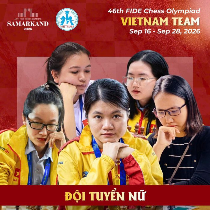 Đội tuyển cờ vua Việt Nam bước vào hành trình chinh phục Olympiad lần thứ 46