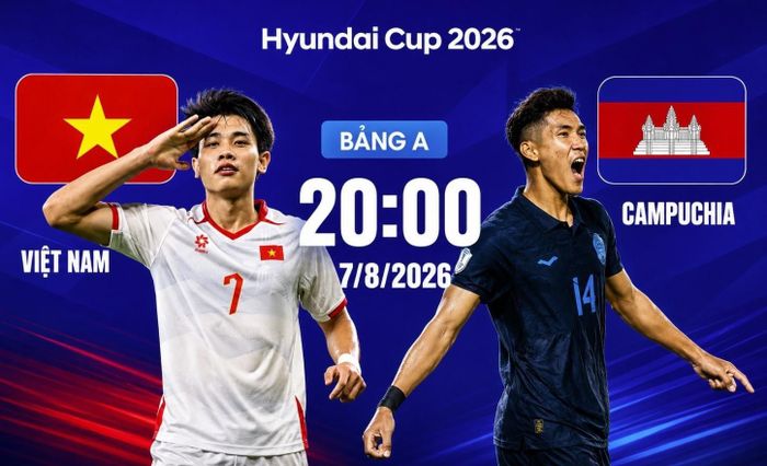 Việt Nam đối đầu Campuchia vào ngày 7/8 tới đây.