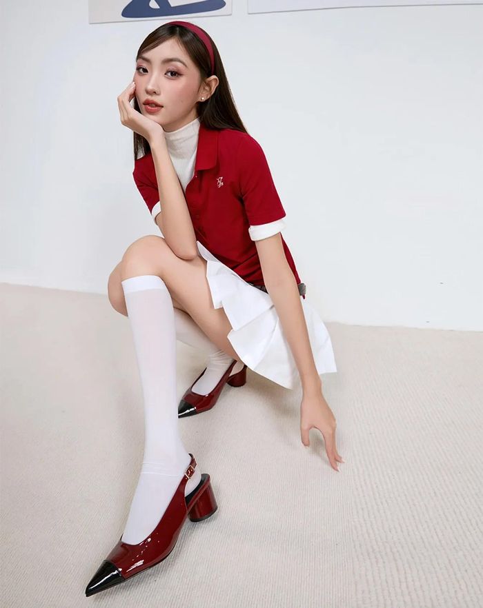 Giày đỏ mũi nhọn phù hợp từ môi trường công sở đến những buổi tiệc, sự kiện hay các cuộc hẹn cần sự chỉn chu