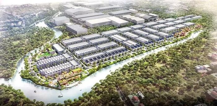Phối cảnh tổng quan dự án NOXH KCN Cầu Tràm.
