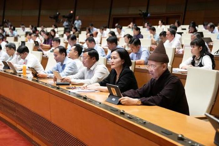 Các ĐBQH tại phiên họp