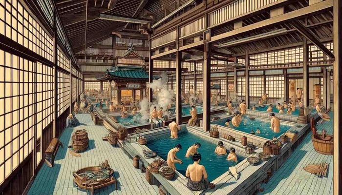 Nhà tắm công cộng tại Nhật Bản có truyền thống từ hàng trăm năm trước. (Ảnh: Wikipedia)