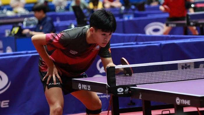 Đỗ Mạnh Lương - tay vợt trẻ sinh năm 2009 của Hà Nội sẽ dự giải quốc tế WTT tại Thái Lan. Ảnh: Bóng bàn Hà Nội