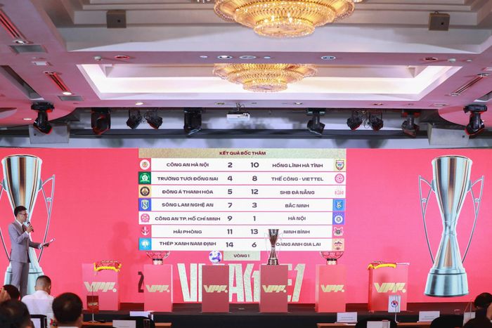 Kết quả bốc thăm V.League 2026-2027. Ảnh: PV