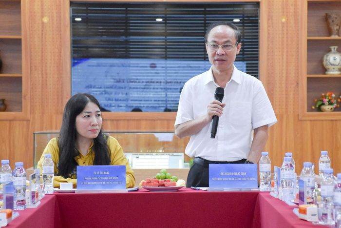 Phó Giám đốc Sở Giáo dục và Đào tạo Hà Nội Nguyễn Quang Tuấn. Ảnh: Thảo Phạm