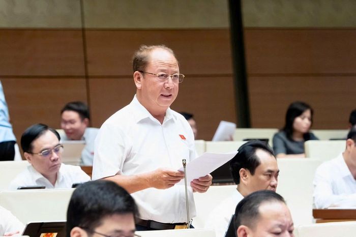 Đại biểu Sùng A Lềnh phát biểu