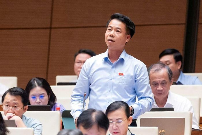 Đại biểu Hoàng Quốc Khánh phát biểu