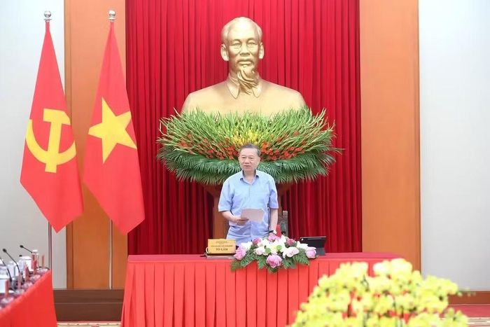 Tổng Bí thư, Chủ tịch nước Tô Lâm chủ trì cuộc làm việc với ngành giáo dục và đào tạo ngày 15/6/2026. (Ảnh: ĐĂNG KHOA)