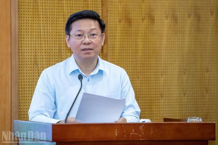 Đồng chí Trần Thanh Lâm phát biểu kết luận hội nghị.