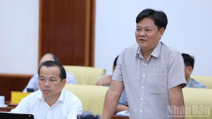 Phó Giám đốc Sở Nông nghiệp và Môi trường Lâm Đồng Vũ Xuân Quỳnh nêu giải pháp tháo gỡ các dự án vướng mắc thuộc thẩm quyền.