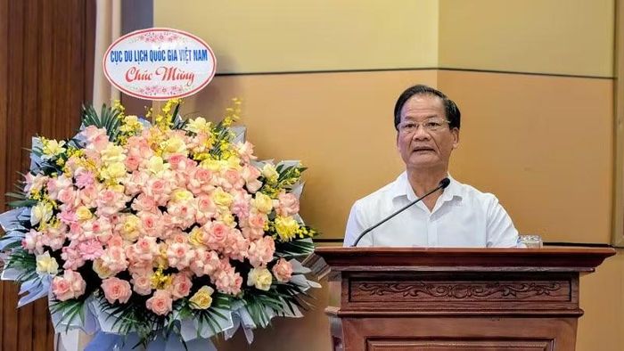Ông Nguyễn Hồng Hải, Phó Chủ tịch Hiệp hội Du lịch Việt Nam phát biểu. (Ảnh: VŨ MAI)