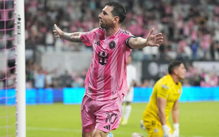 Messi tỏa sáng giúp Inter Miami đả bại Atletico San Luis. Ảnh: ESPN