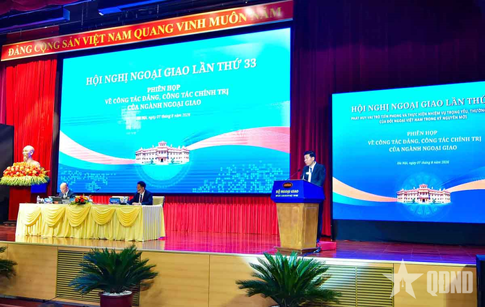  Thứ trưởng Bộ Ngoại giao Nguyễn Mạnh Cường chủ trì phiên họp về công tác Đảng, công tác chính trị trong ngành ngoại giao. 