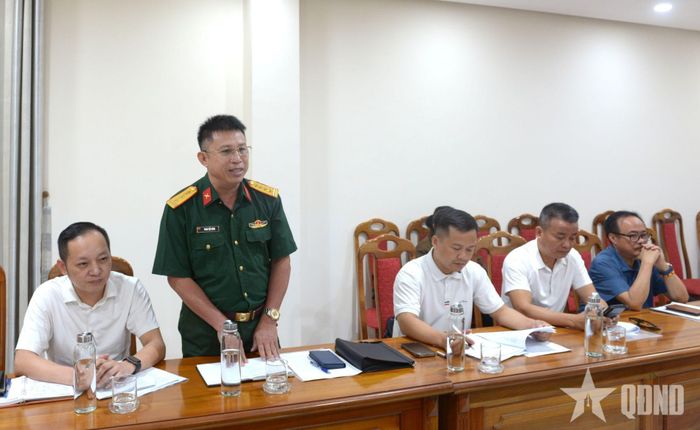   Đại diện các cơ quan báo chí phát biểu tại buổi làm việc.  