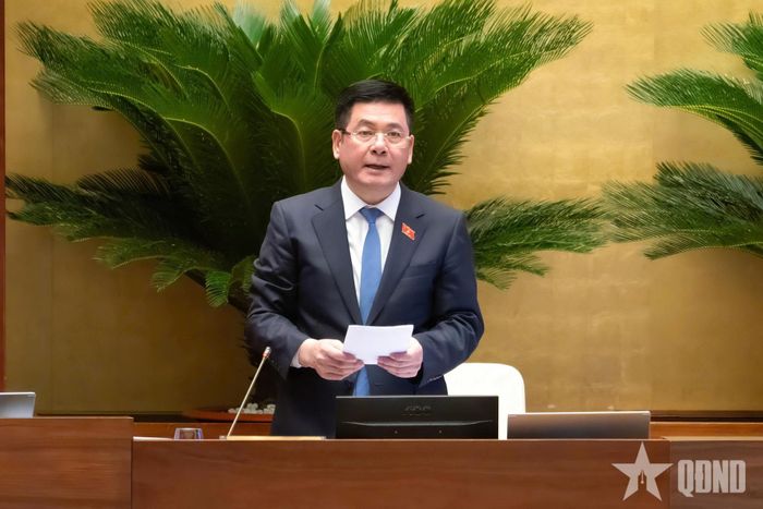 Phó chủ tịch Quốc hội Nguyễn Hồng Diên điều hành phiên họp.