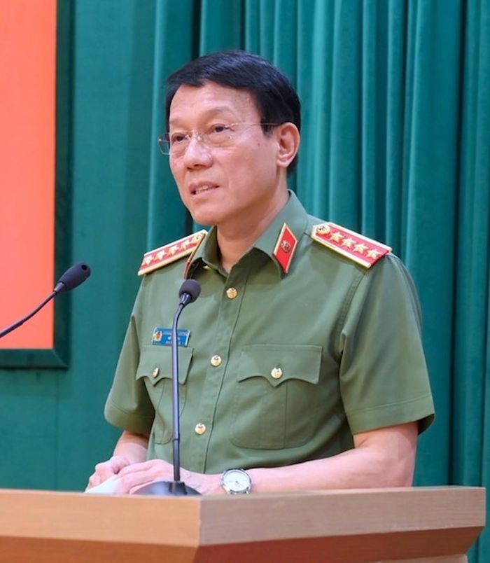 Đại tướng Lương Tam Quang - Bộ trưởng Bộ Công an phát biểu kết luận Hội nghị.