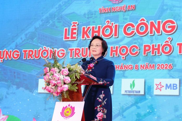 Bà Phạm Thị Thanh Trà, Phó Thủ tướng Chính phủ phát biểu tại buổi lễ.