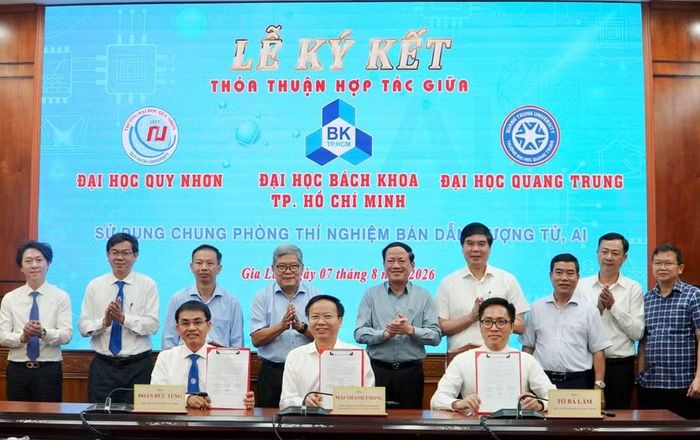 Lễ ký kết thỏa thuận hợp tác phát triển hạ tầng khoa học, công nghệ dùng chung, đào tạo nguồn nhân lực, nghiên cứu và chuyển giao công nghệ.