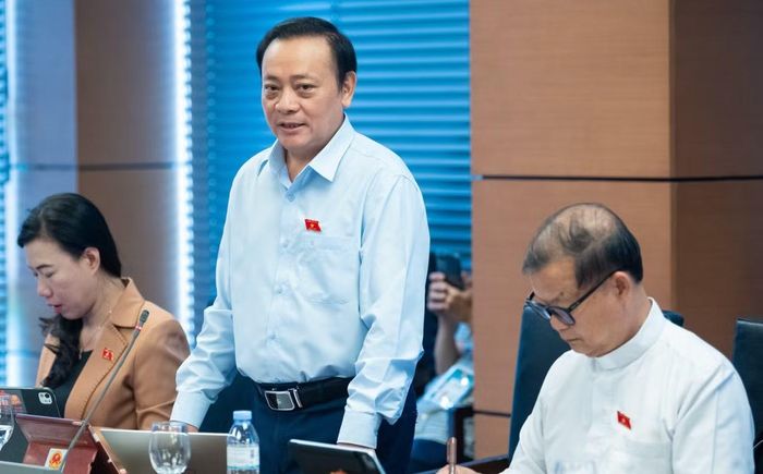  ĐBQH Lê Văn Khảm phát biểu. 