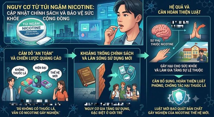 Khoảng trống về pháp lý có thể tạo điều kiện cho sản phẩm độc hại như túi ngậm nicotin lan rộng.