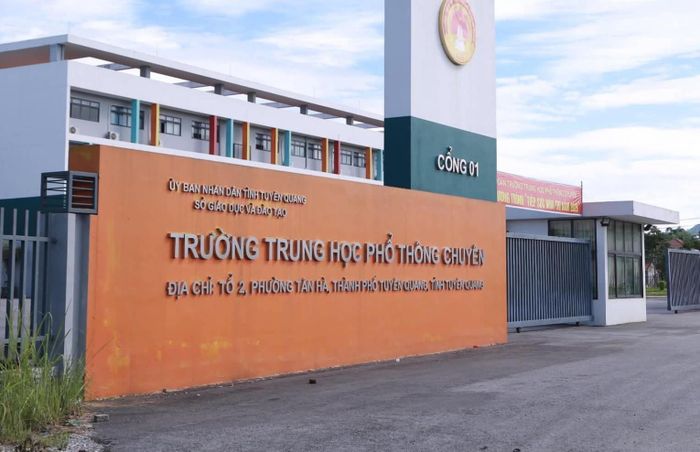 Trường THPT Chuyên Tuyên Quang. Ảnh: Đức Phong