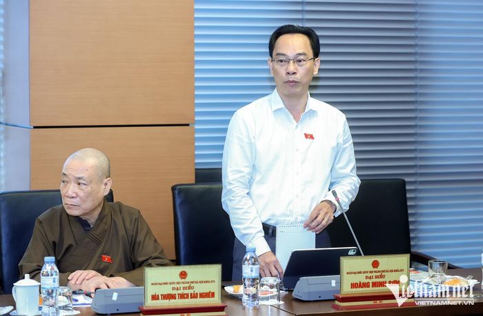 Bộ trưởng Hoàng Minh Sơn phát biểu