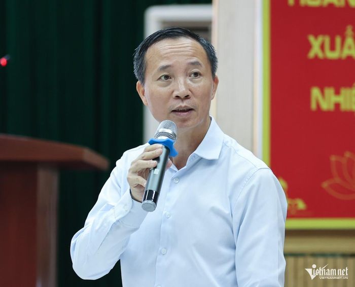 Trưởng ban Ban Tôn giáo Chính phủ Vũ Hoài Bắc phát biểu tại hội thảo. Ảnh Lê Anh Dũng
