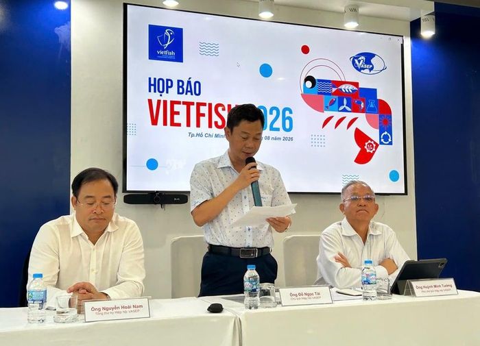 Ông Đỗ Ngọc Tài - Chủ tịch VASEP chia sẻ tại buổi họp báo