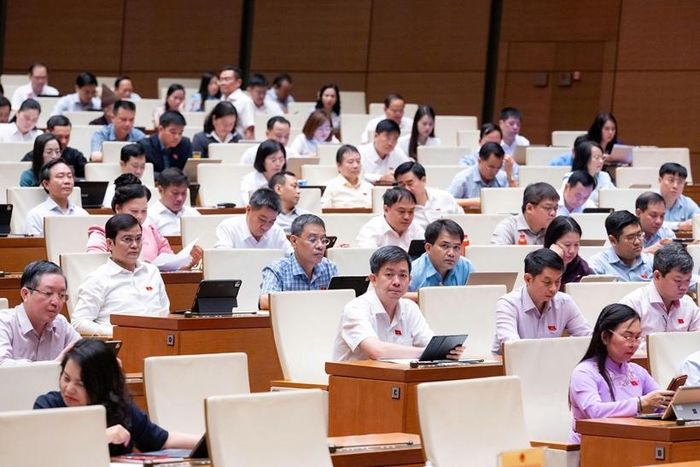  Các đại biểu tham dự phiên họp (Ảnh: CTTĐT Quốc hội).