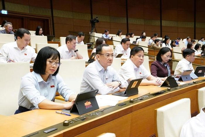  Các đại biểu tham dự phiên họp (Ảnh: CTTĐT Quốc hội).