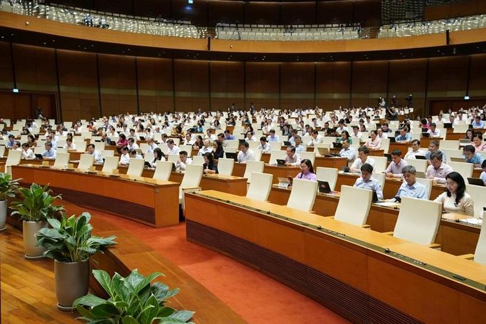 Các đại biểu tham dự Phiên họp (Ảnh: CTTĐT Quốc hội).