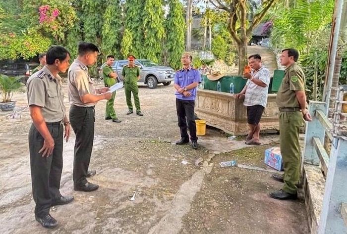 Thông qua hoạt động kiểm sát việc cưỡng chế thi hành án dân sự, VKSND khu vực 7 đã thực hiện tốt chức năng kiểm sát hoạt động tư pháp. Ảnh: VKS