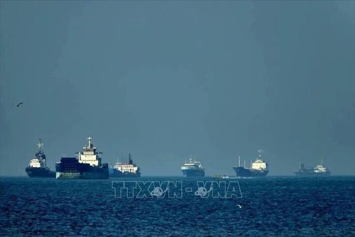 Quang cảnh Eo biển Hormuz. Ảnh: IRNA, THX/TTXVN phát