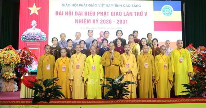 Ban Trị sự Giáo hội Phật giáo Việt Nam tỉnh Cao Bằng nhiệm kỳ 2026 - 2031 ra mắt đại hội.