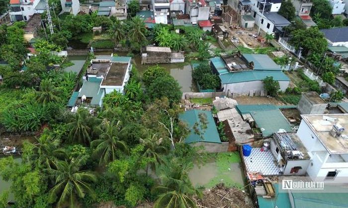 Khoảng 60 hộ dân ở thôn Trung Phong 1, xã Lưu Vệ bị ảnh hưởng khi dự án tiến hành san lấp mặt bằng, xây dựng.